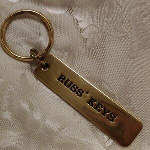 Brass Keychain Tag - RUSS' KEYS
